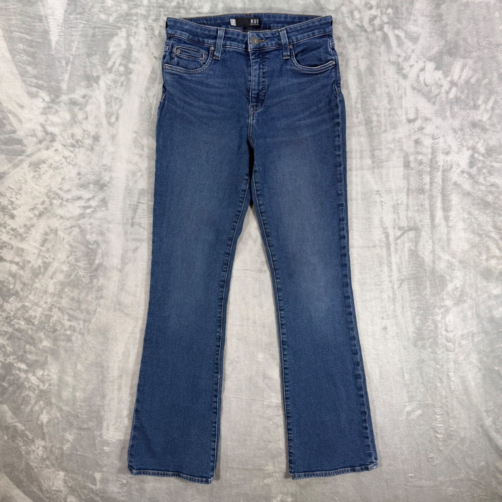 KUT from the Kloth Natalie Fab Ab Bootcut High Rise Jeans Women's Size 10 Blue